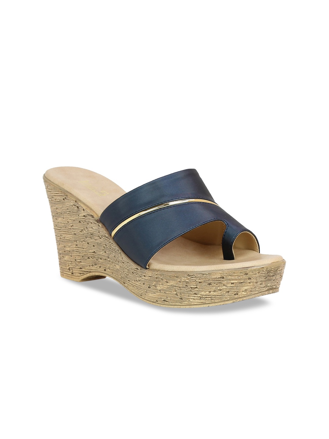 

Inc 5 Women Navy Blue Solid Heels