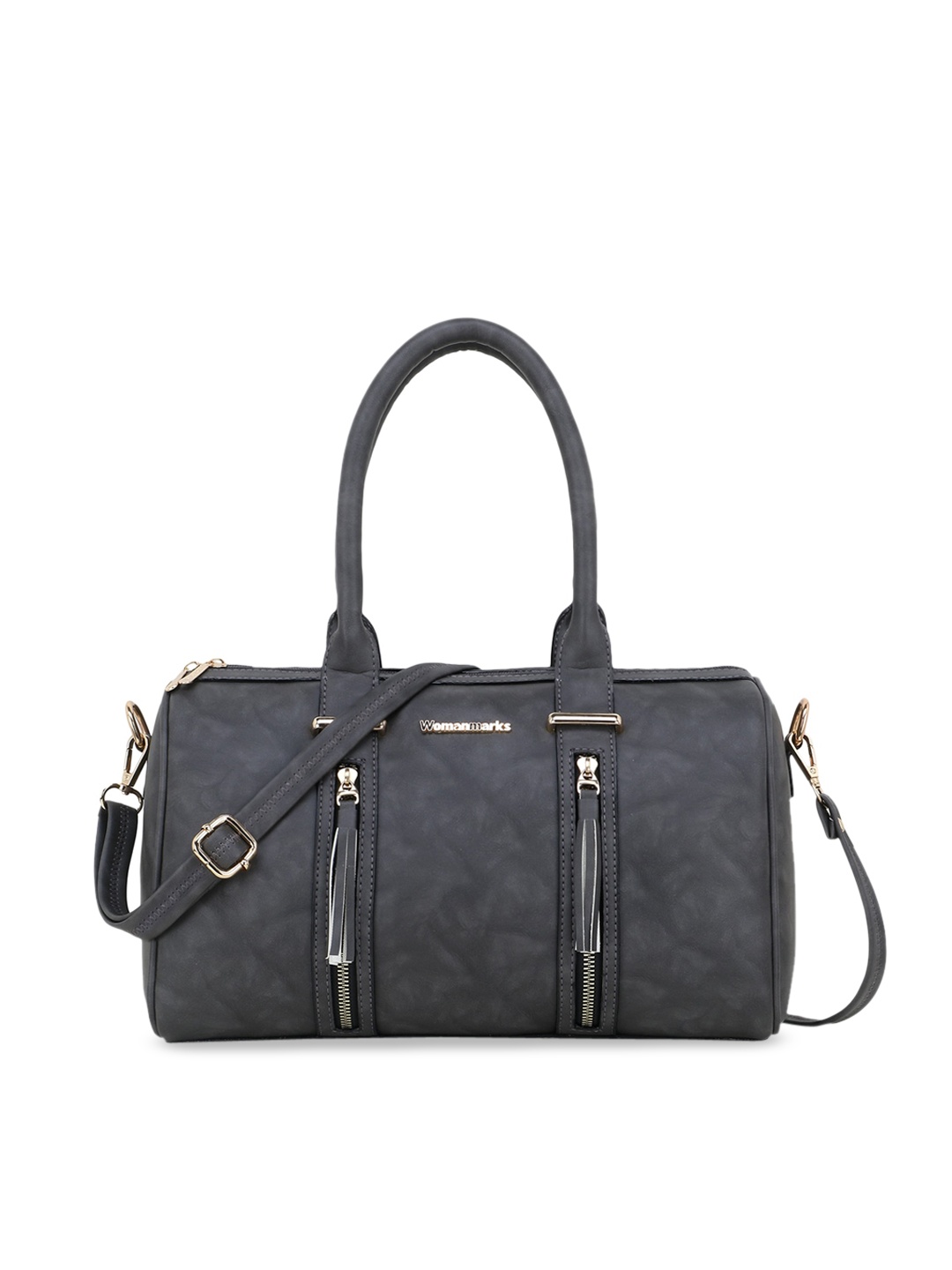 

WOMEN MARKS Grey Solid Handheld Bag