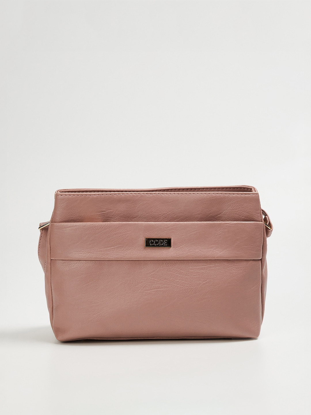 

CODE by Lifestyle Pink Solid Sling Bag