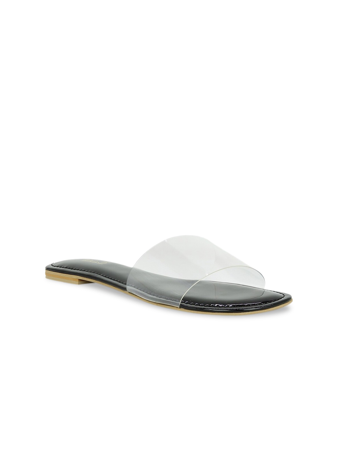 

Inc 5 Women Transparent Solid Open Toe Flats