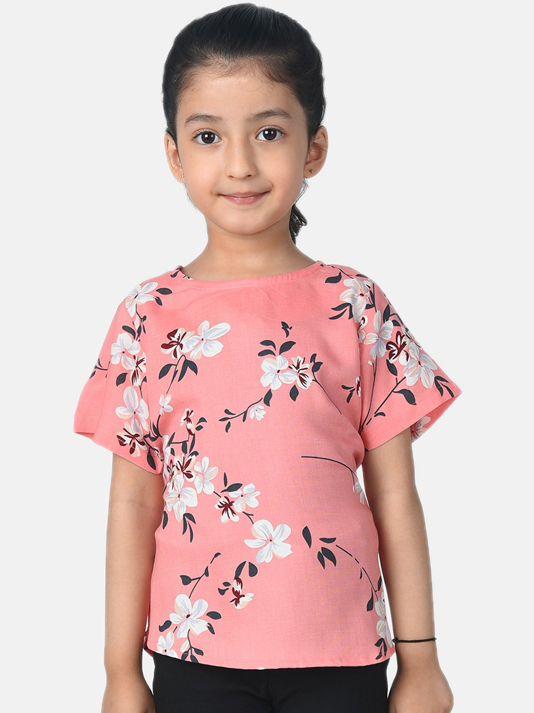 

Esme Pink Printed Regular Top