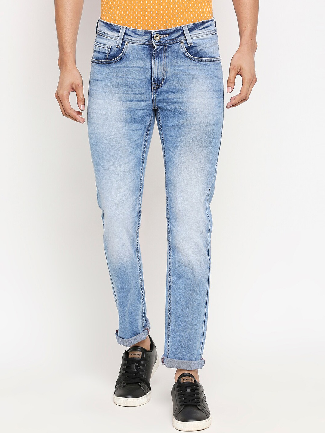 

Mufti Men Blue Skinny Fit Mid-Rise Clean Look Jeans
