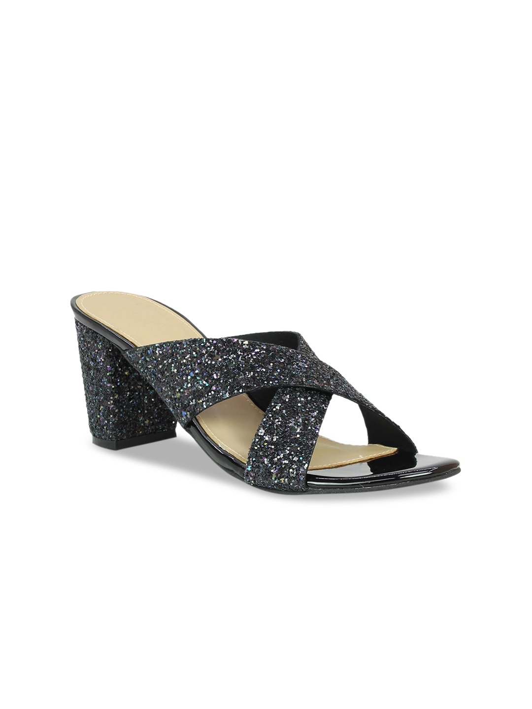 

Inc 5 Women Black Embellished Block Heels