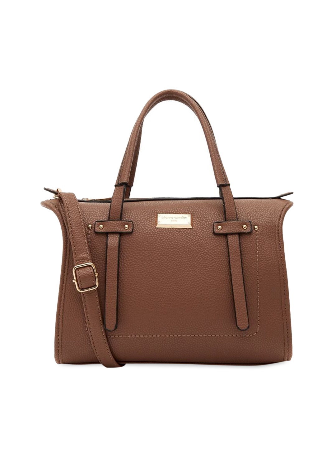 

pierre cardin Brown Textured Handheld Bag