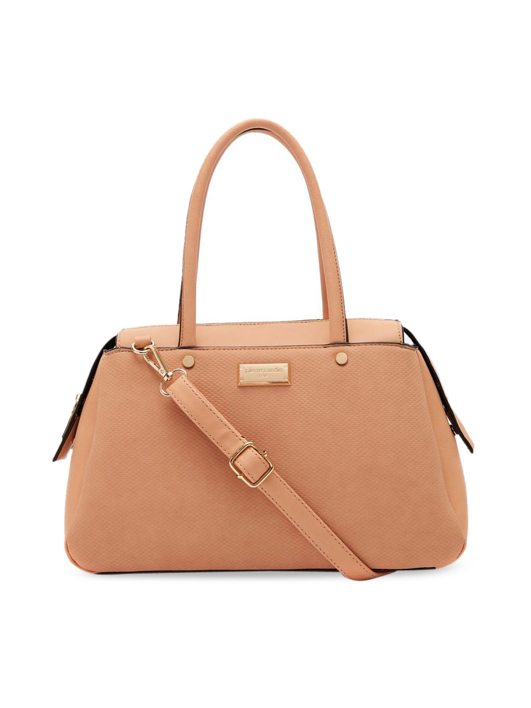 

pierre cardin Beige Textured Handheld Bag