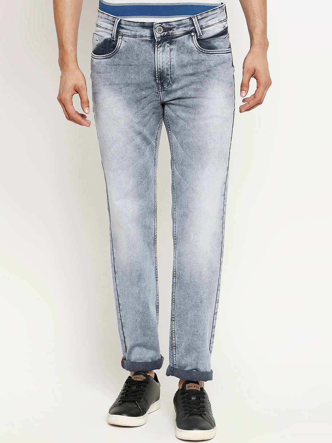 

Mufti Men Grey Skinny Fit Jeans