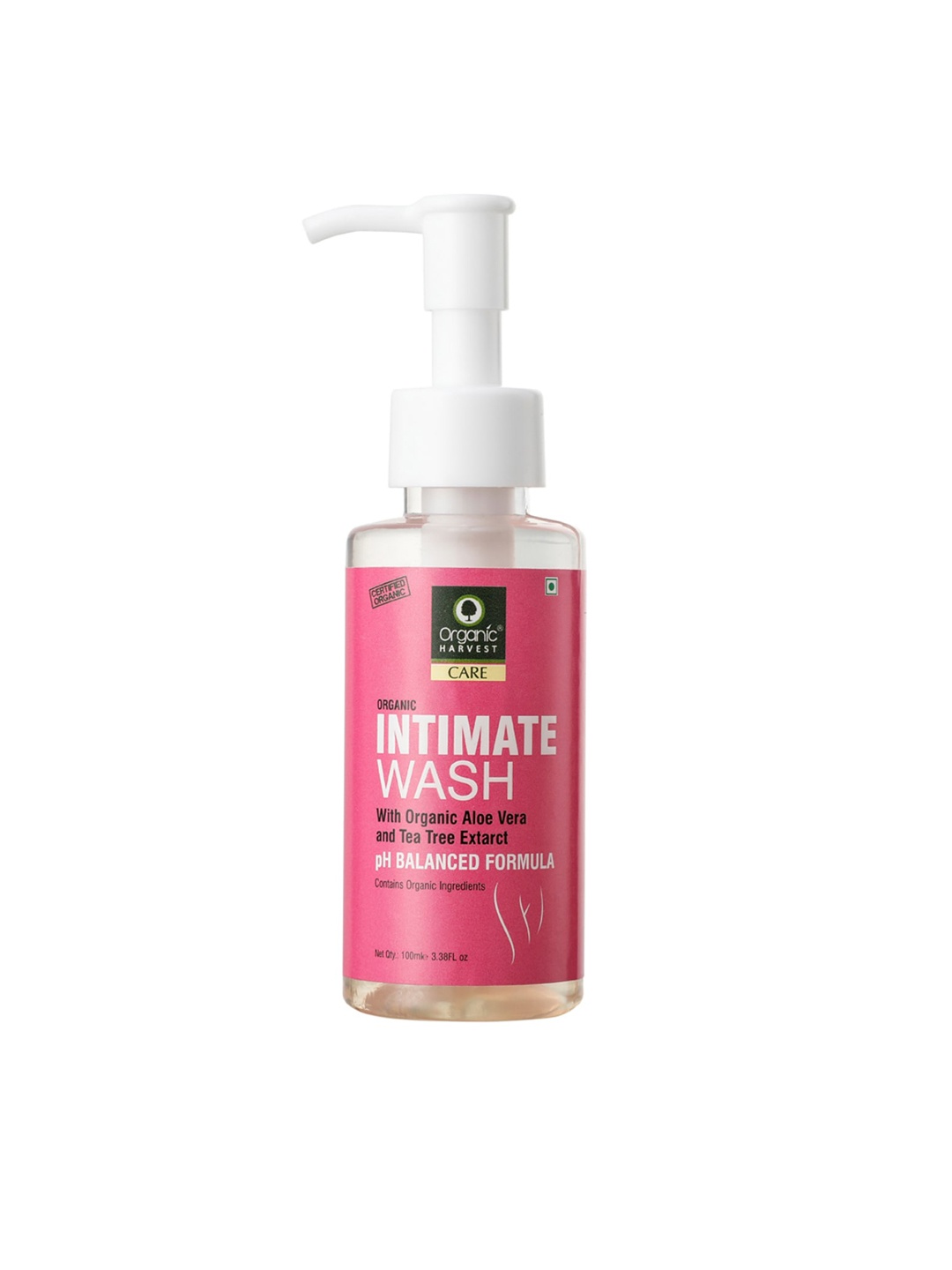 

Organic Harvest Organic Aloe Vera & Tea Tree Daily Intimate Feminine Wash - 100 ml, Transparent
