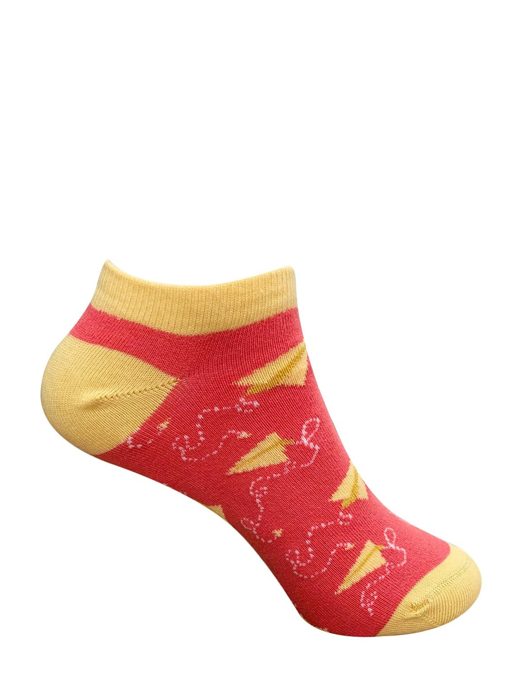 

Mint & Oak Women Orange & Yellow Patterned Ankle Length Socks