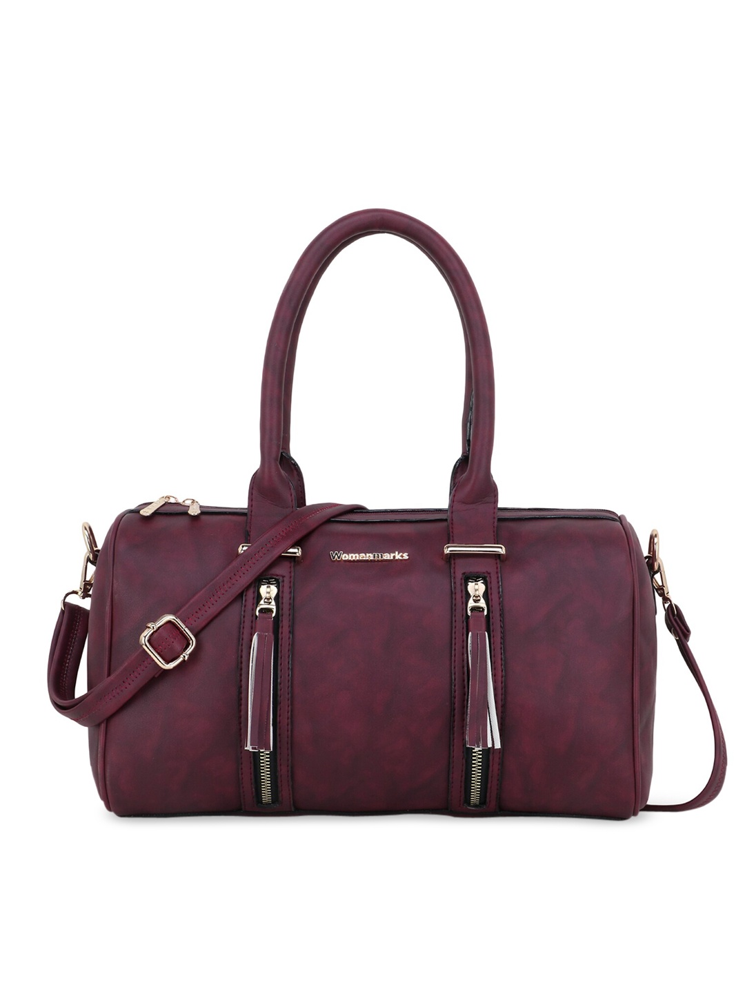 WOMEN MARKS Maroon Solid Handheld Bag