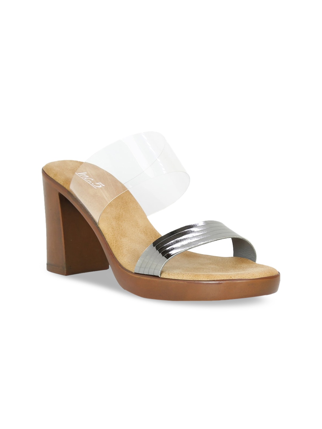

Inc 5 Women Grey & Transparent Solid Platforms