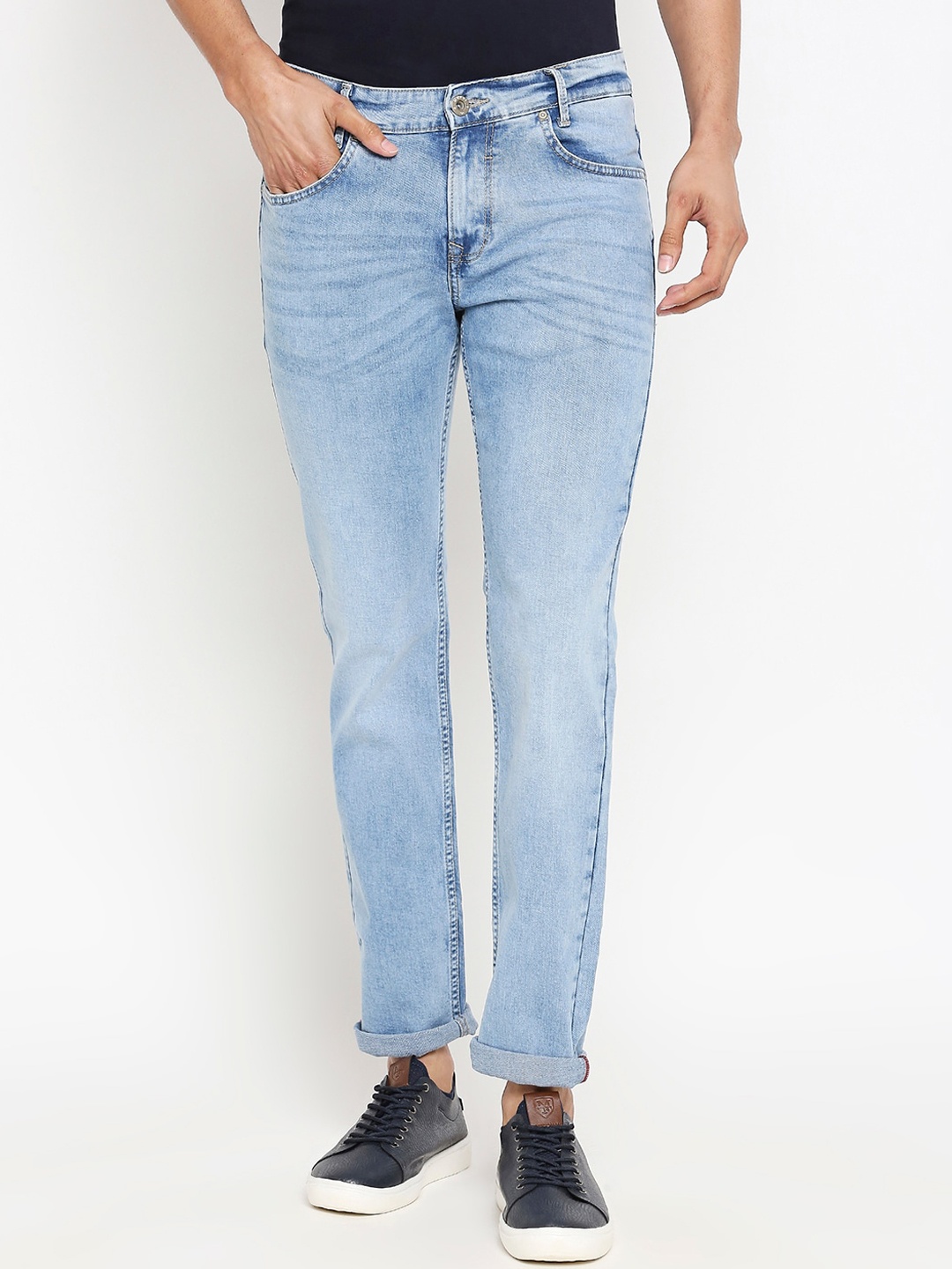 

Mufti Men Blue Skinny Fit Mid-Rise Clean Look Stretchable Jeans