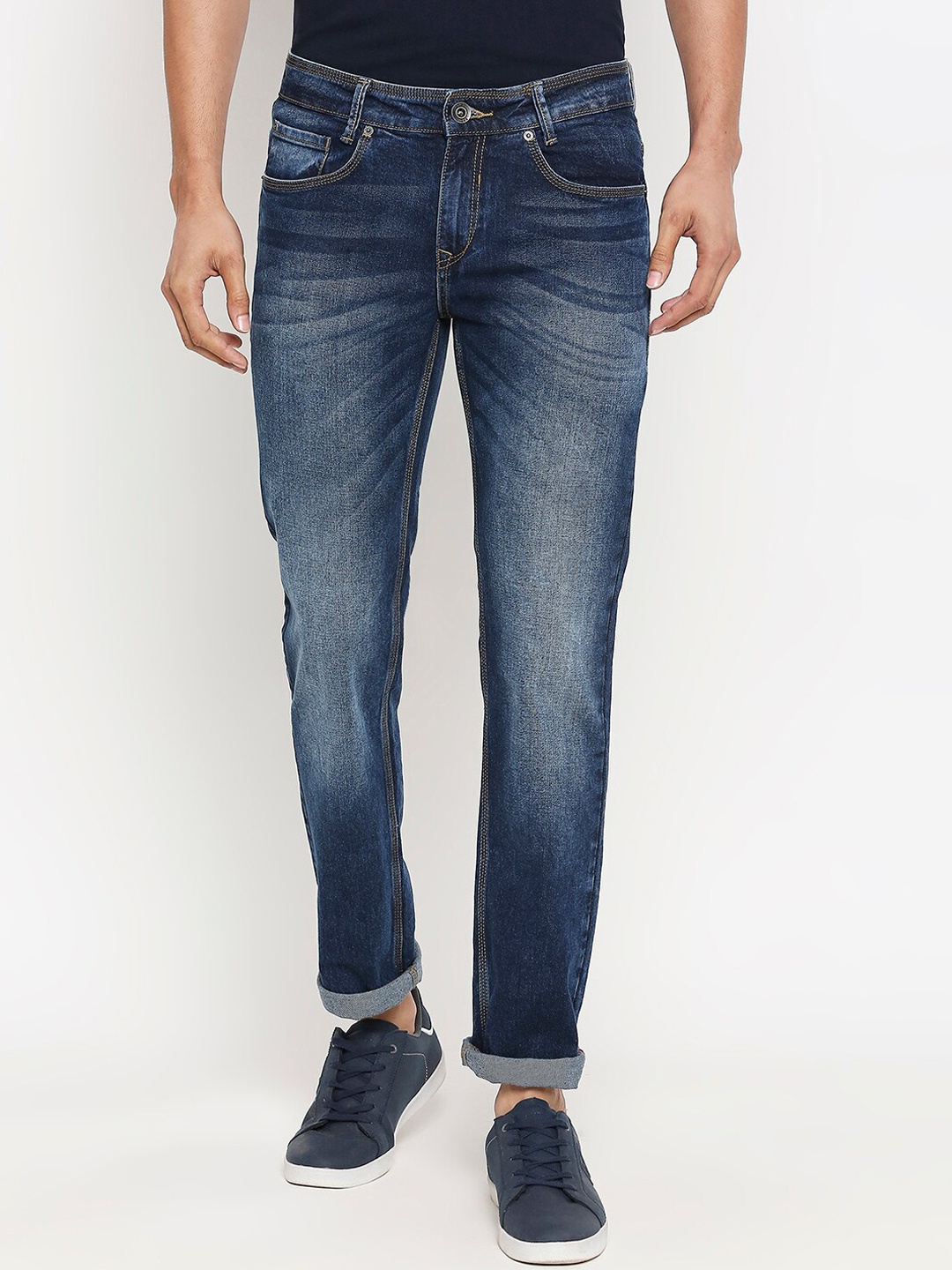 

Mufti Men Blue Skinny Fit Mid-Rise Stretchable Clean Look Jeans