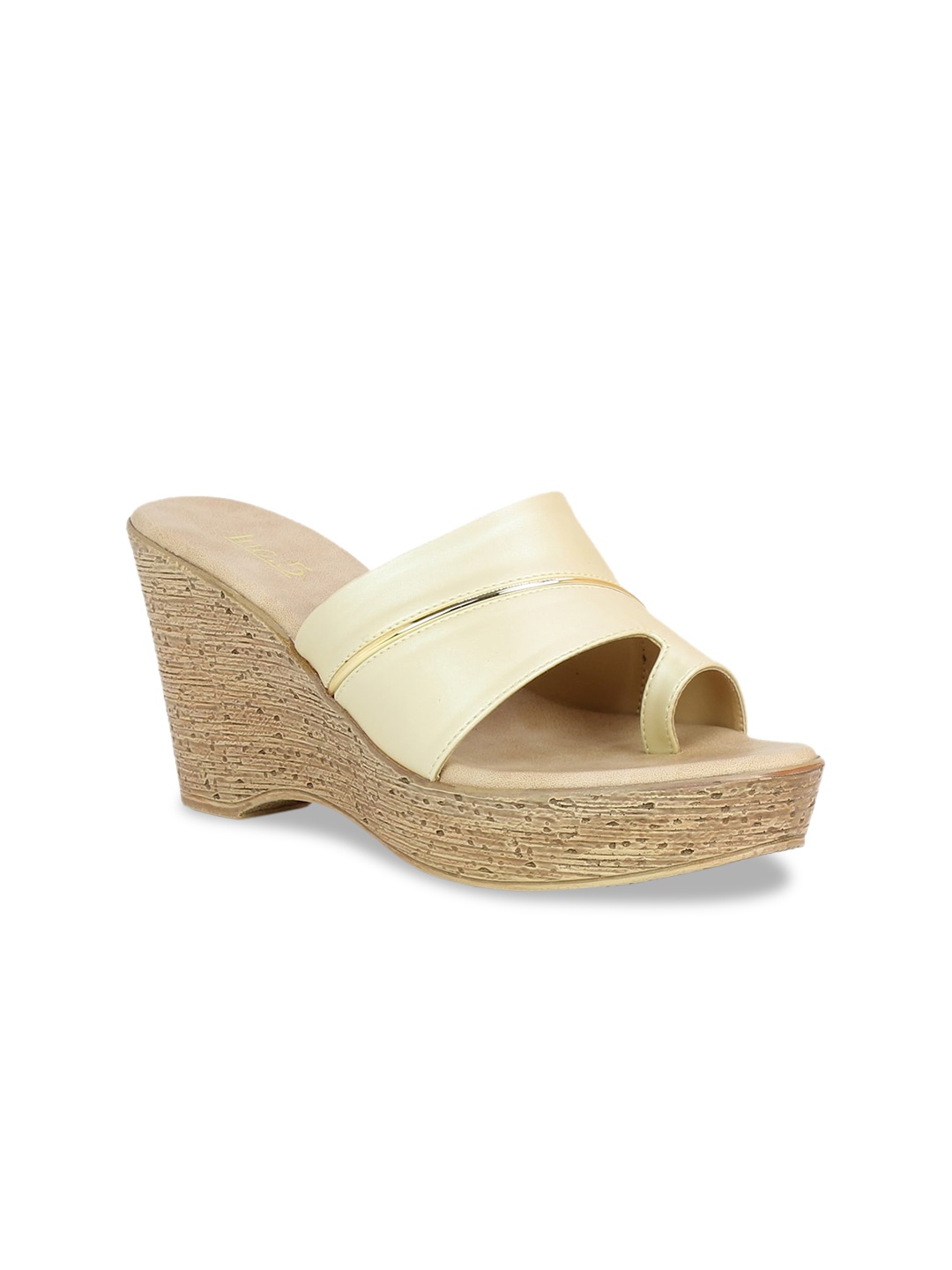 

Inc 5 Women Beige Solid Peep Toes