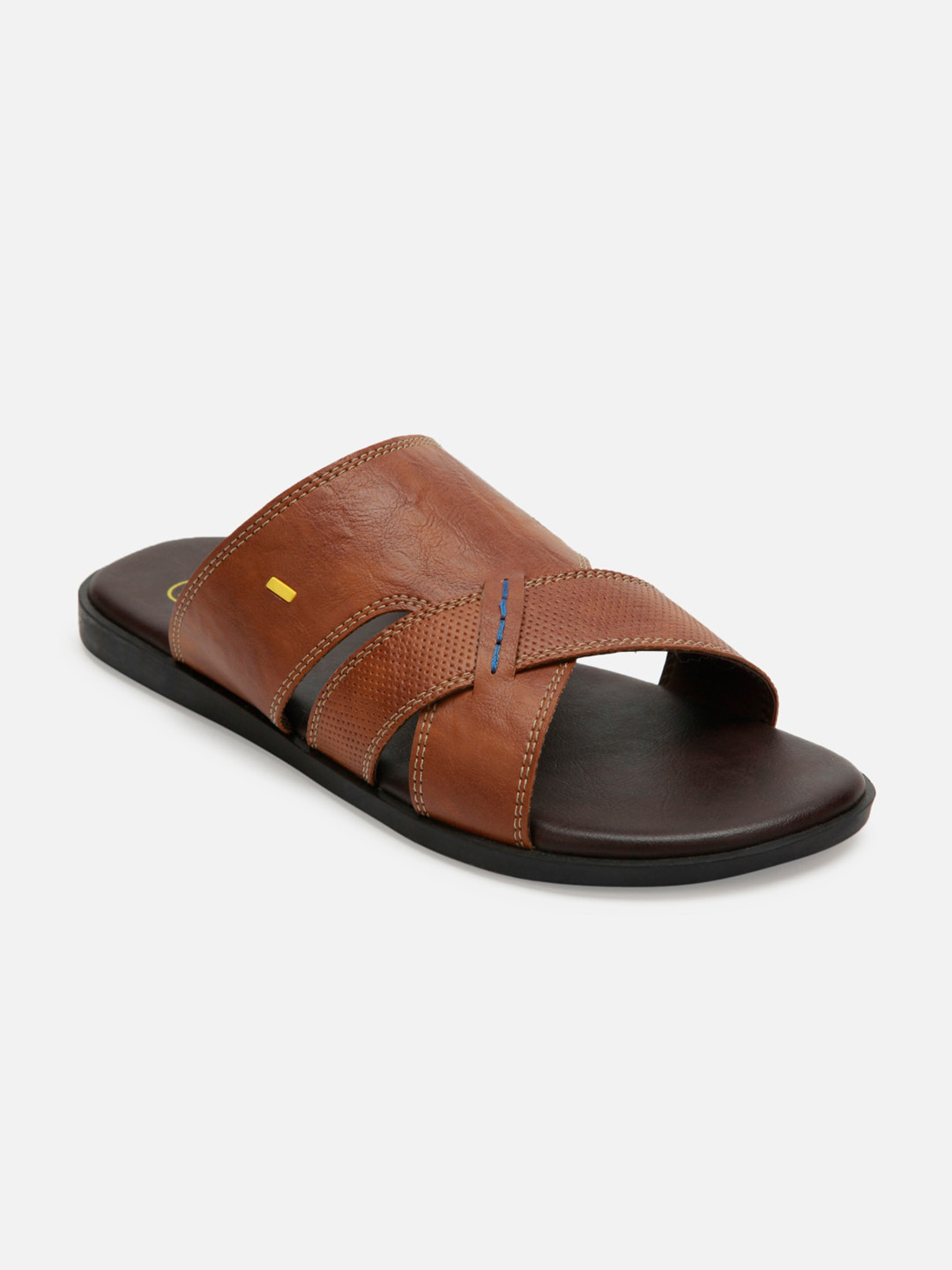 

iD Men Tan Flip Flop Slipper
