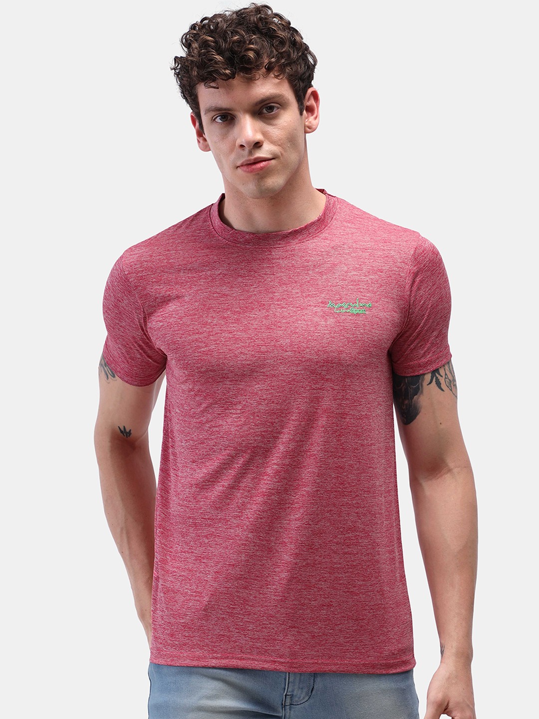 

Masculino Latino Men Red Rapid-Dry Sports T-shirt