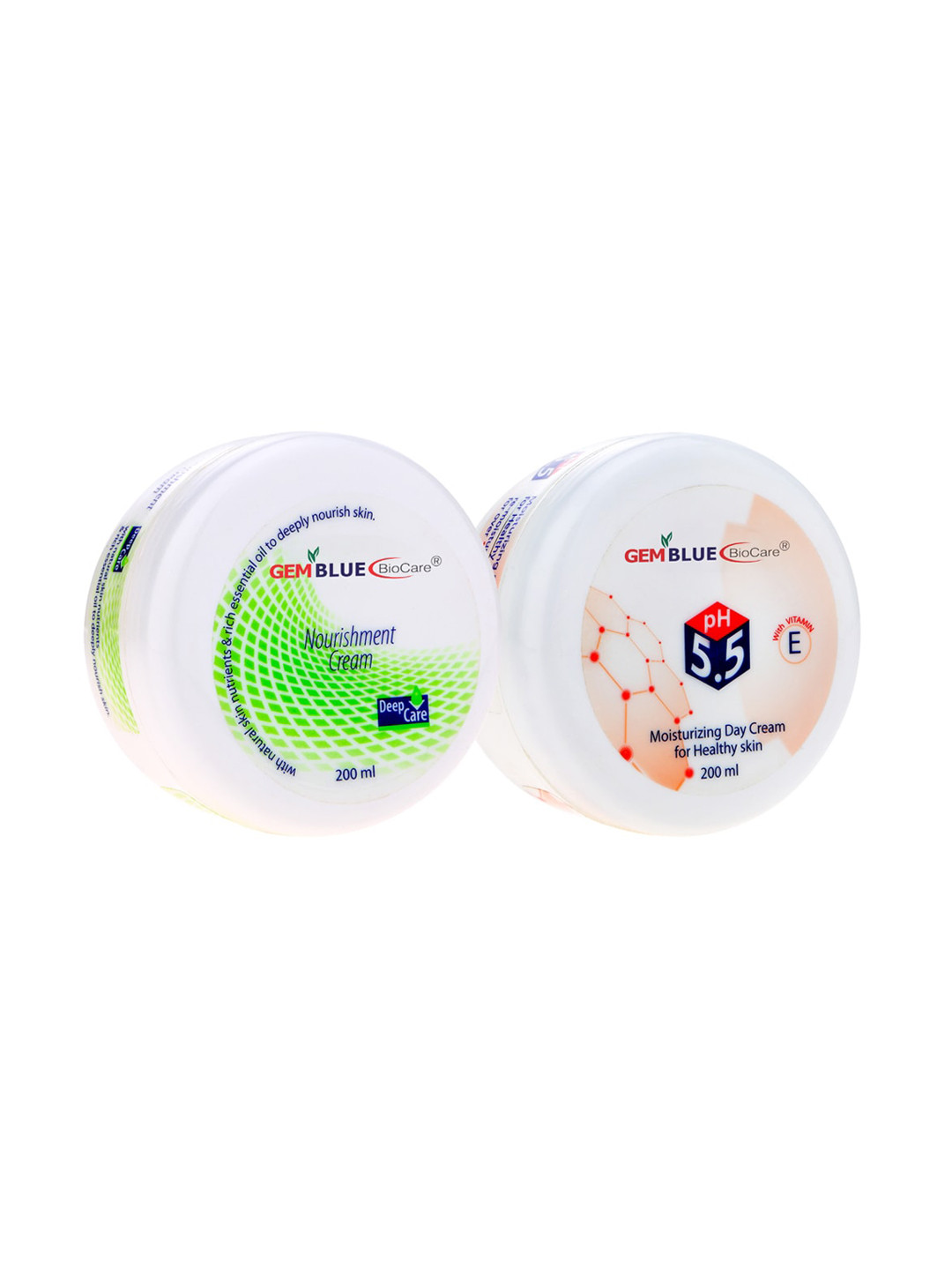 

GEMBLUE BioCare Set Of Deep Care & Moisturzing Day Creams, Green