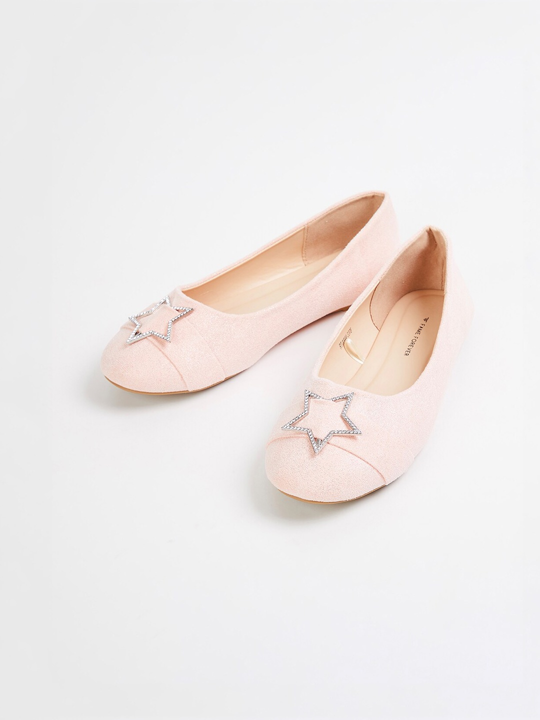 

Fame Forever by Lifestyle Girls Pink Solid Ballerinas