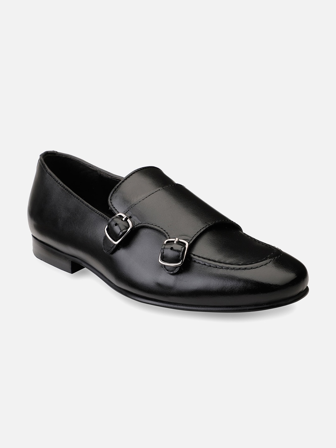 

HATS OFF ACCESSORIES Men Black Leather Monks