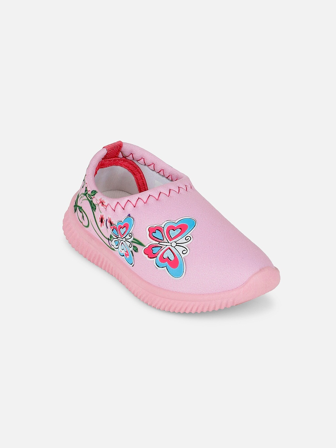 

Kids Ville Girls Printed Slip-on Sneakers, Pink