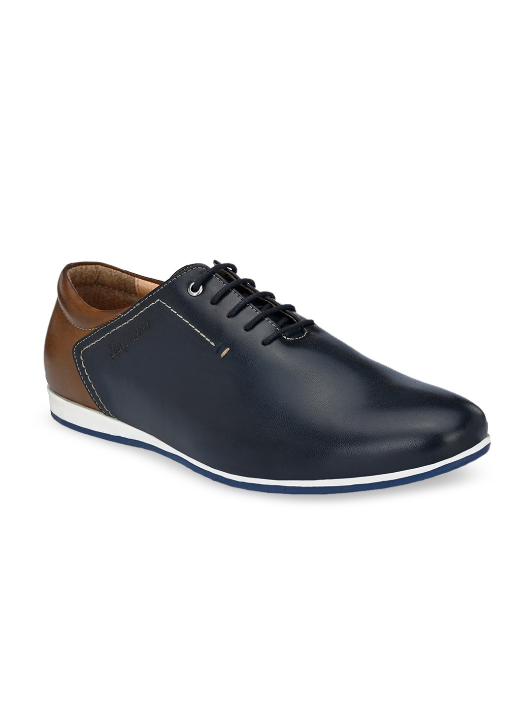 

San Frissco Men Colourblocked Sneakers, Navy blue