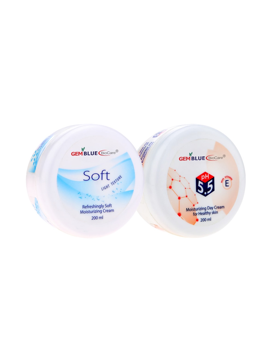 

Gemblue Set of 2 Biocare Light Texture & Moisturizing Day Cream 200ml, Blue