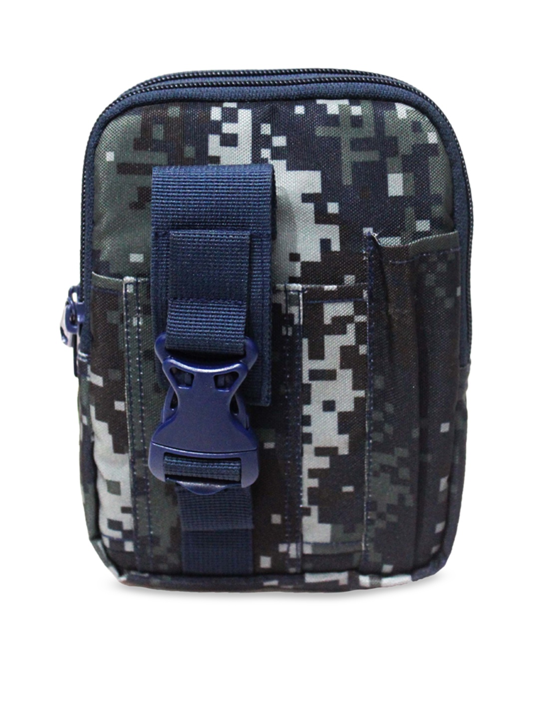 

F Gear Unisex Navy Blue & Green Printed Waterproof Waist Pouch