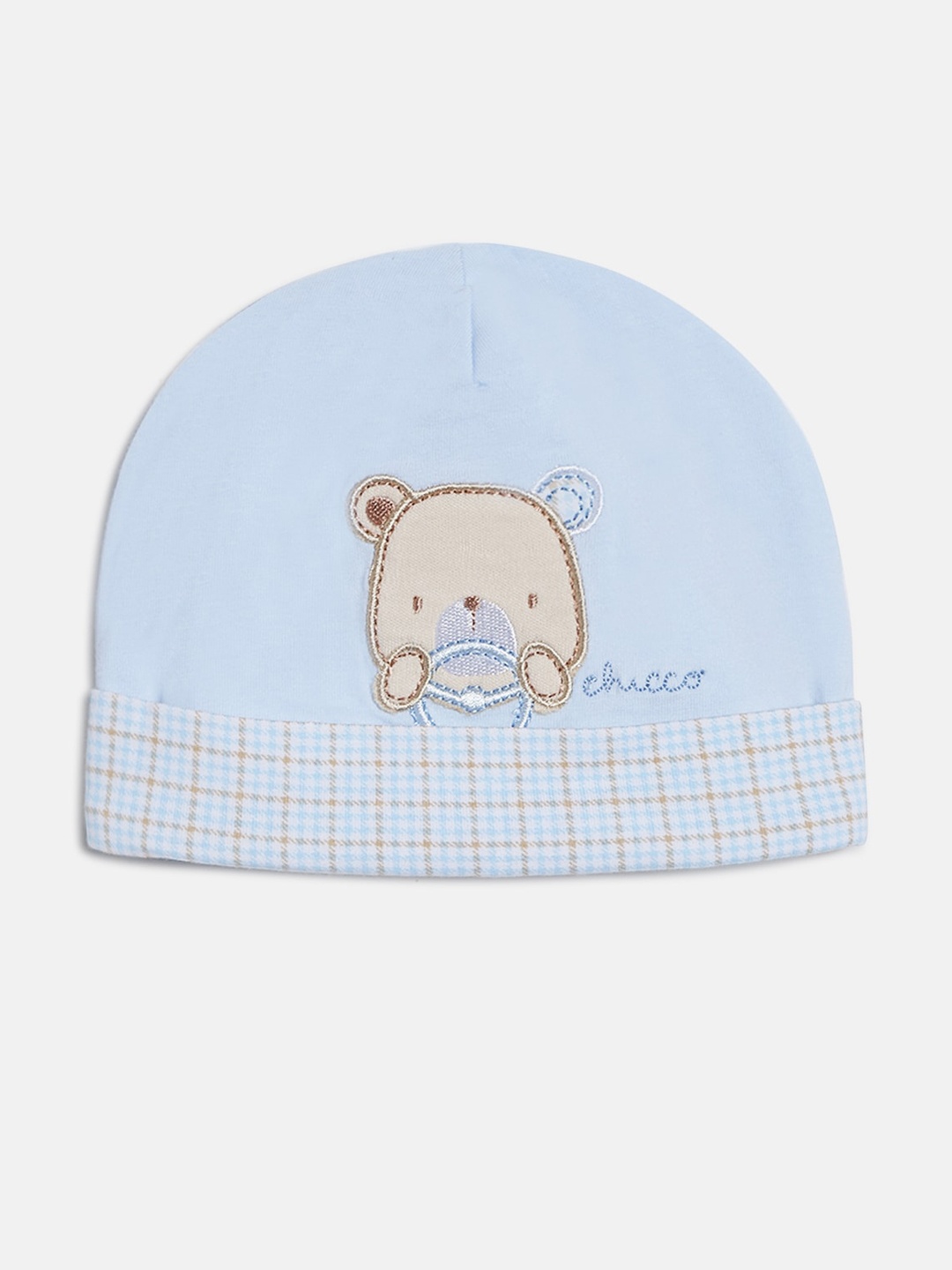 

Chicco Boys Blue & Beige Self Design Beanie