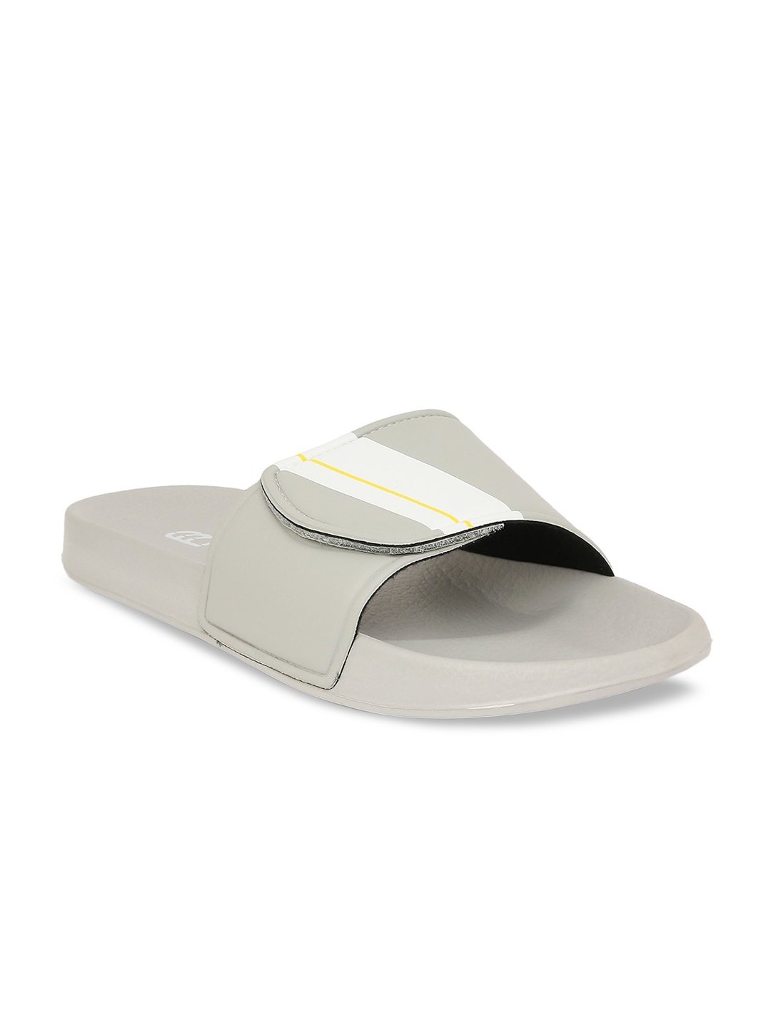 

Ajile by Pantaloons Men Grey & White Colourblocked Sliders