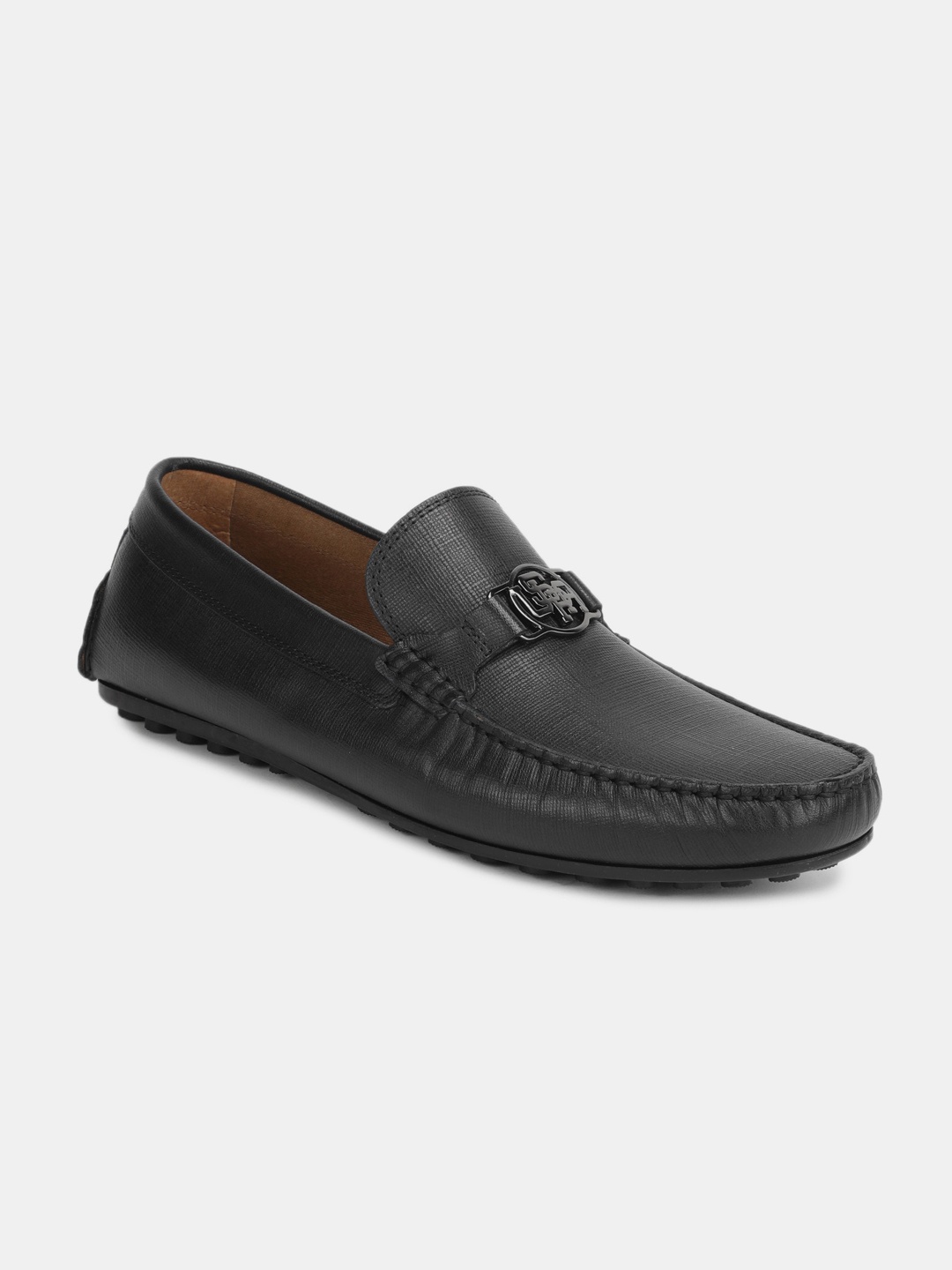 U.s. Polo Assn. Men Black Leather Lightweight Loafers