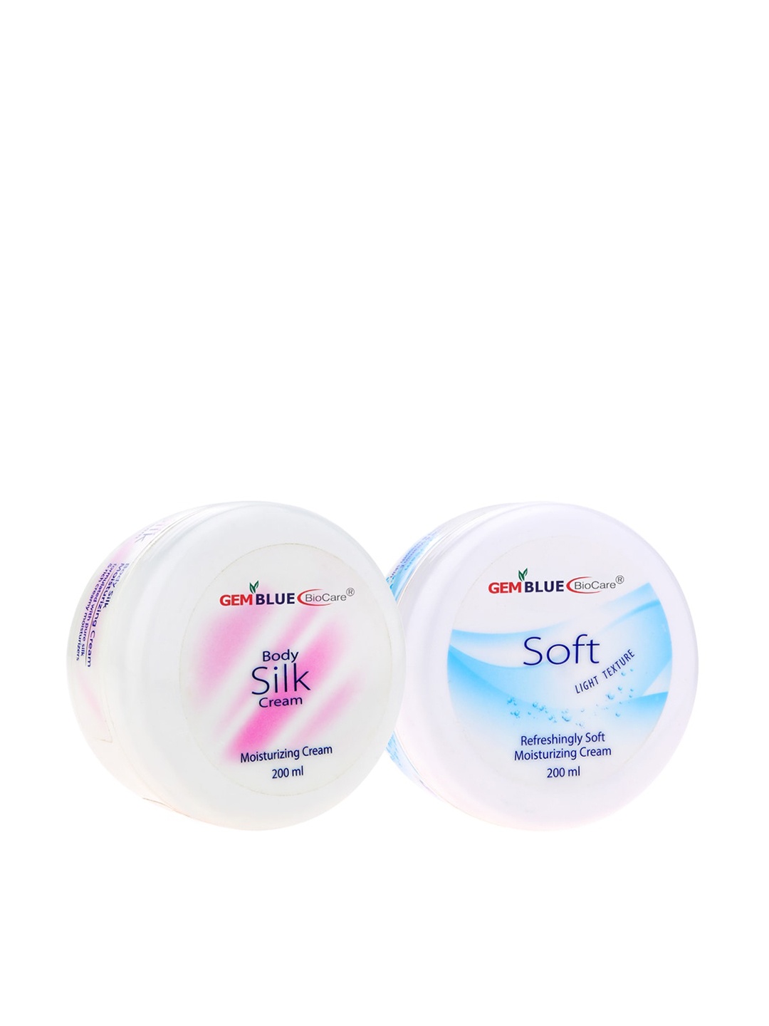 

Gemblue Biocare Set of 2 Body Silk & light Texture Moisturizing Cream 200ml, Pink