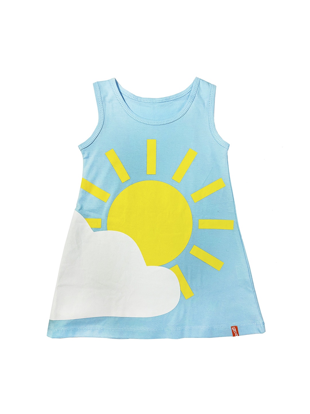 

You Got Plan B Girls Blue Printed A-Line Dress