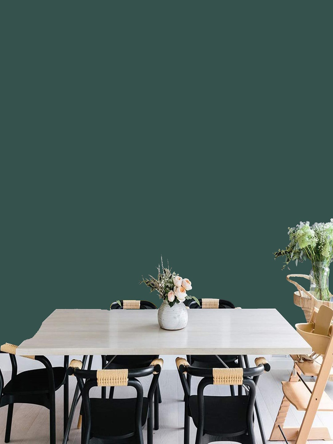 

Jaamso Royals Green Solid Self Adhesive Wallpaper