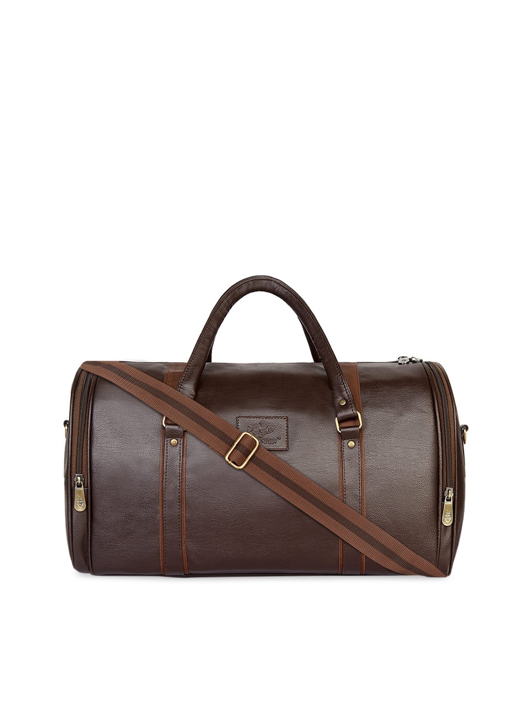 

THE CLOWNFISH Gypsy Unisex Brown Textured Gypsy Duffel Bag