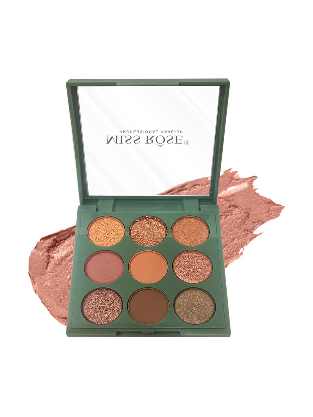 

MISS ROSE 9 Color Matte & Glitter Mini Eyeshadow Palette 7001-122N2, Multi
