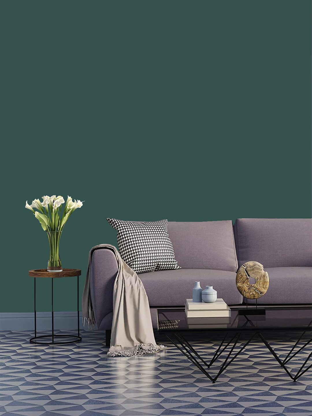 

Jaamso Royals Green Solid Self Adhesive Wallpaper
