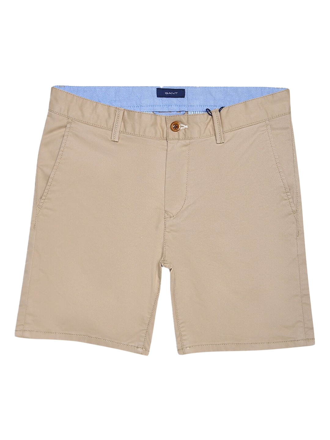 GANT Boys Brown Solid Slim Fit Regular Shorts