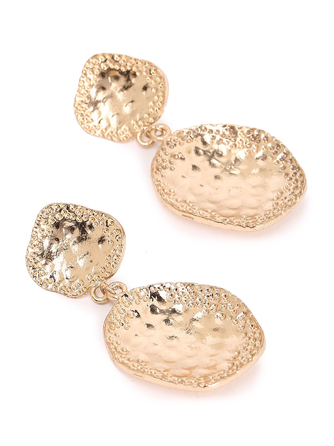 

FOREVER 21 Gold-Toned Contemporary Drop Earrings
