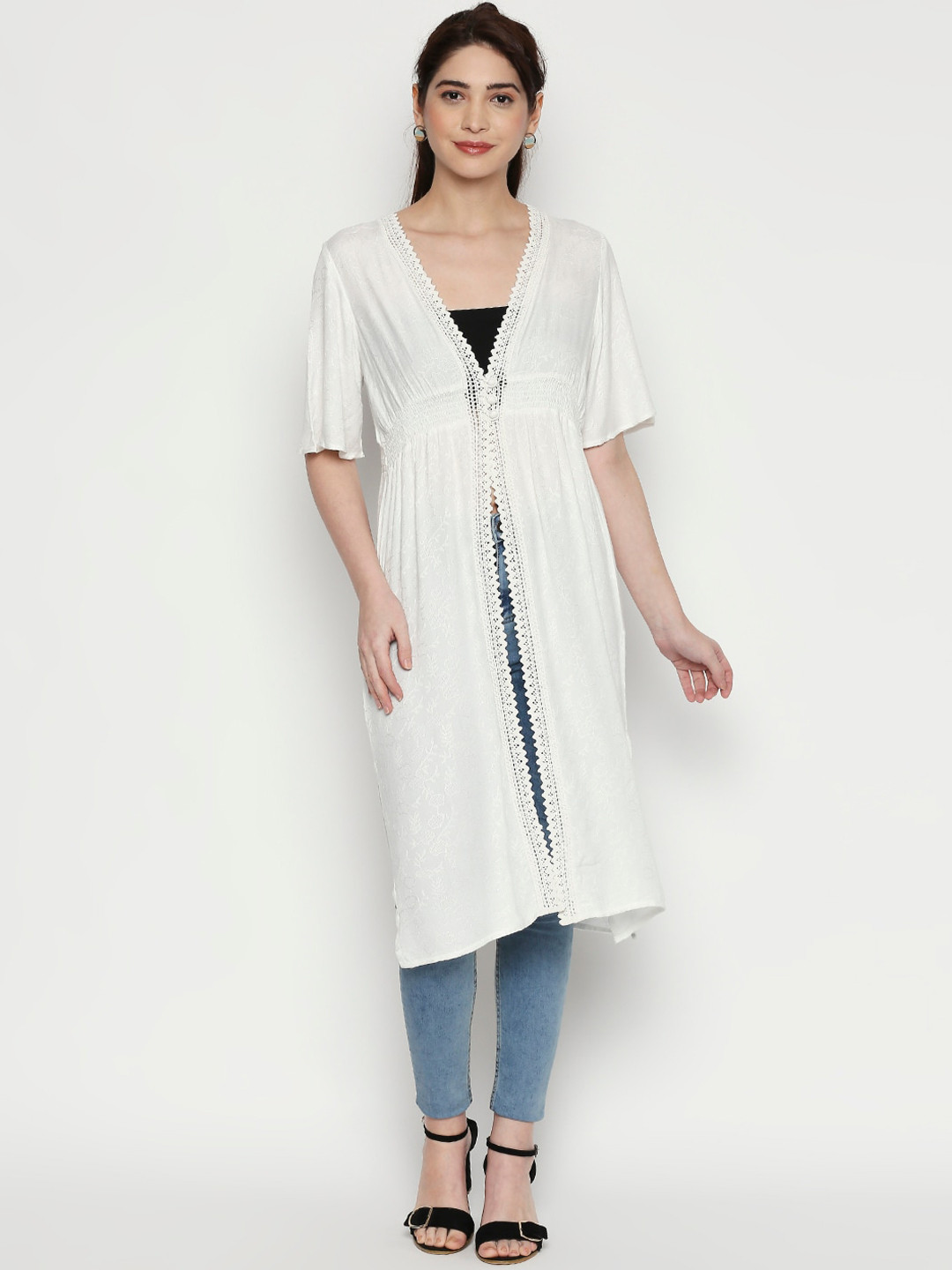 

People Women White Tailored Jacket
