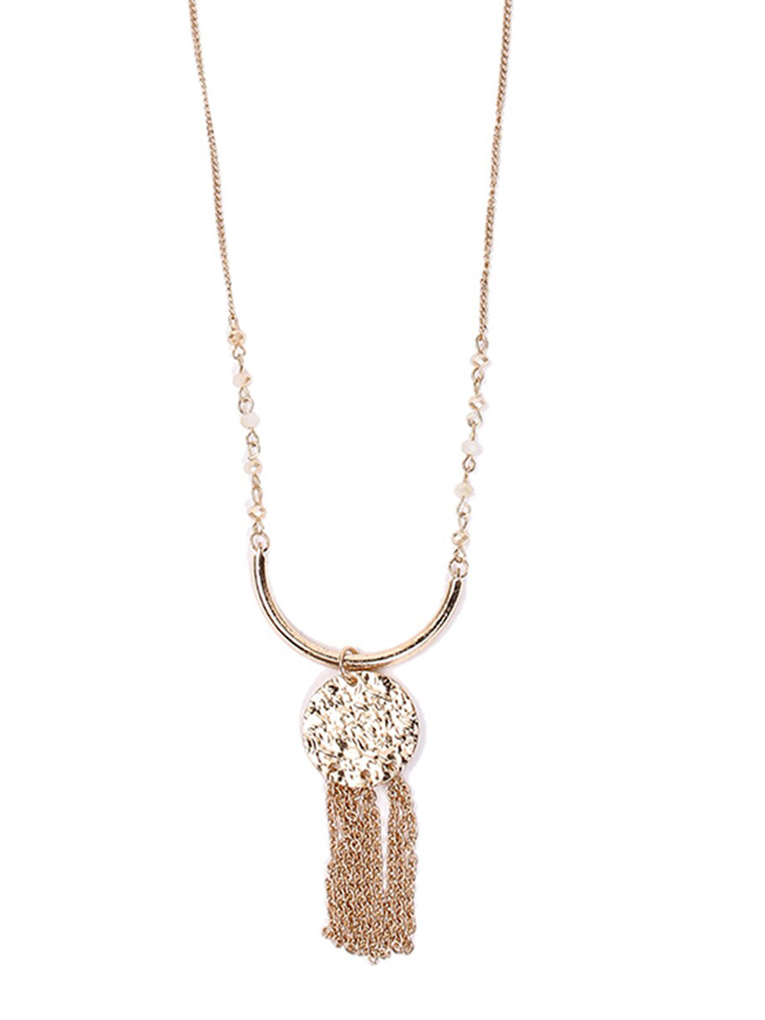 

FOREVER 21 Rose Gold Metal Tasselled Necklace