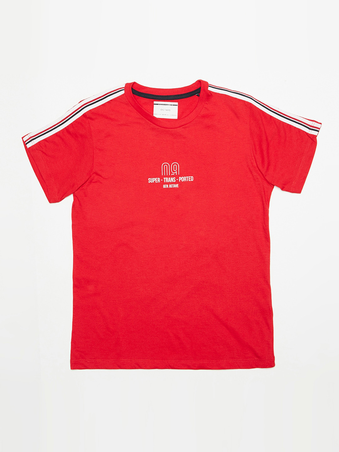 

Octave Boys Red Solid Round Neck T-shirt