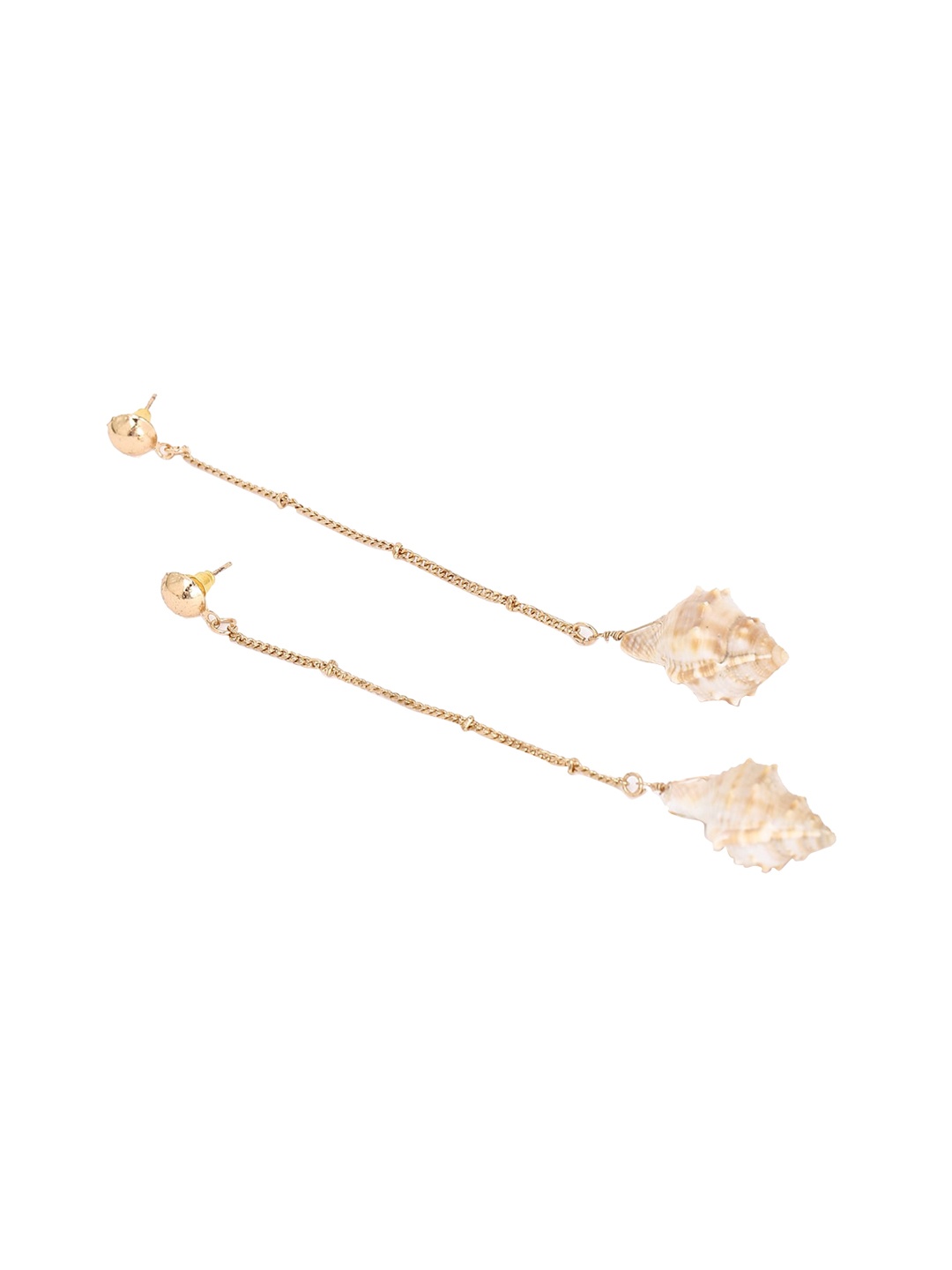 

FOREVER 21 Gold-Toned Contemporary Charm Drop Earrings