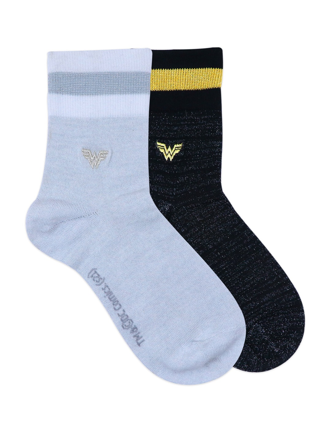 

Balenzia Women Pack Of 2 Assorted Justice League Wonder Woman Above Ankle-Length Socks