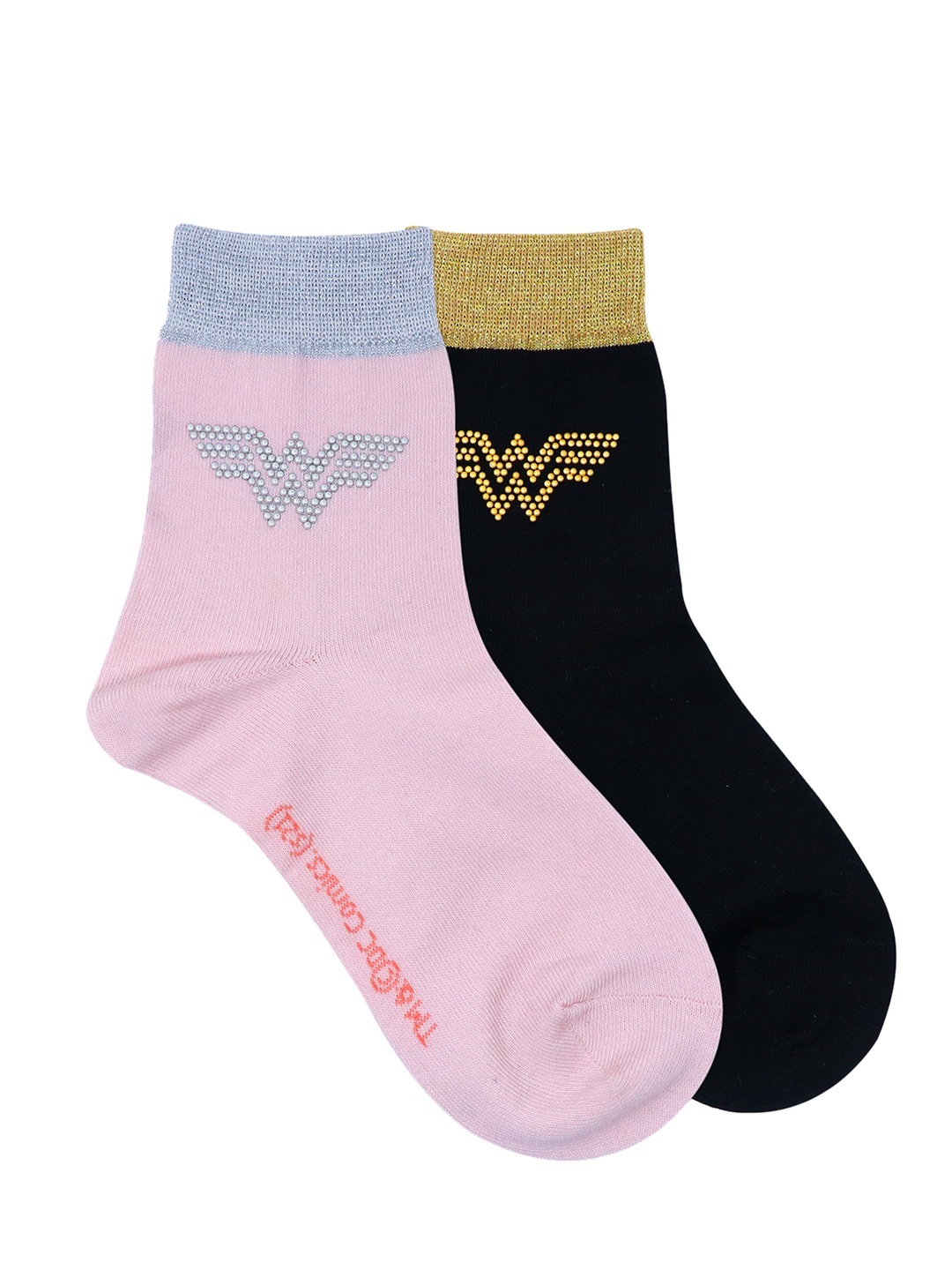 

Balenzia Women Pack Of 2 Assorted Justice League Wonder Woman Calf-Length Socks