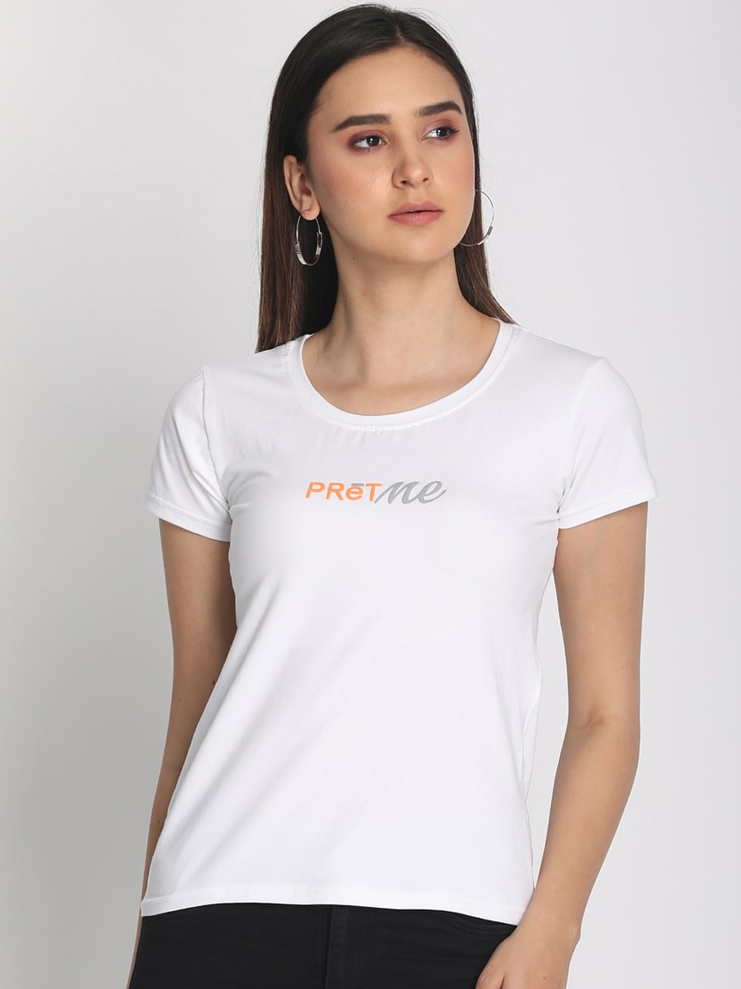 

PReT me Women White T-shirt