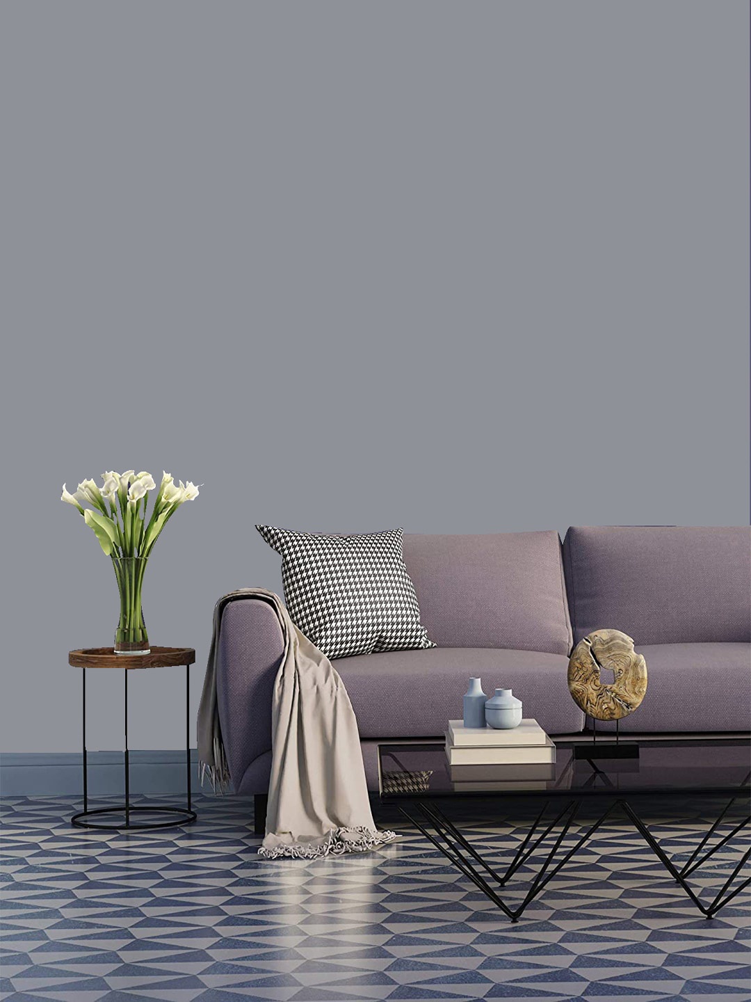 

Jaamso Royals Grey Solid Self Adhesive Wallpaper