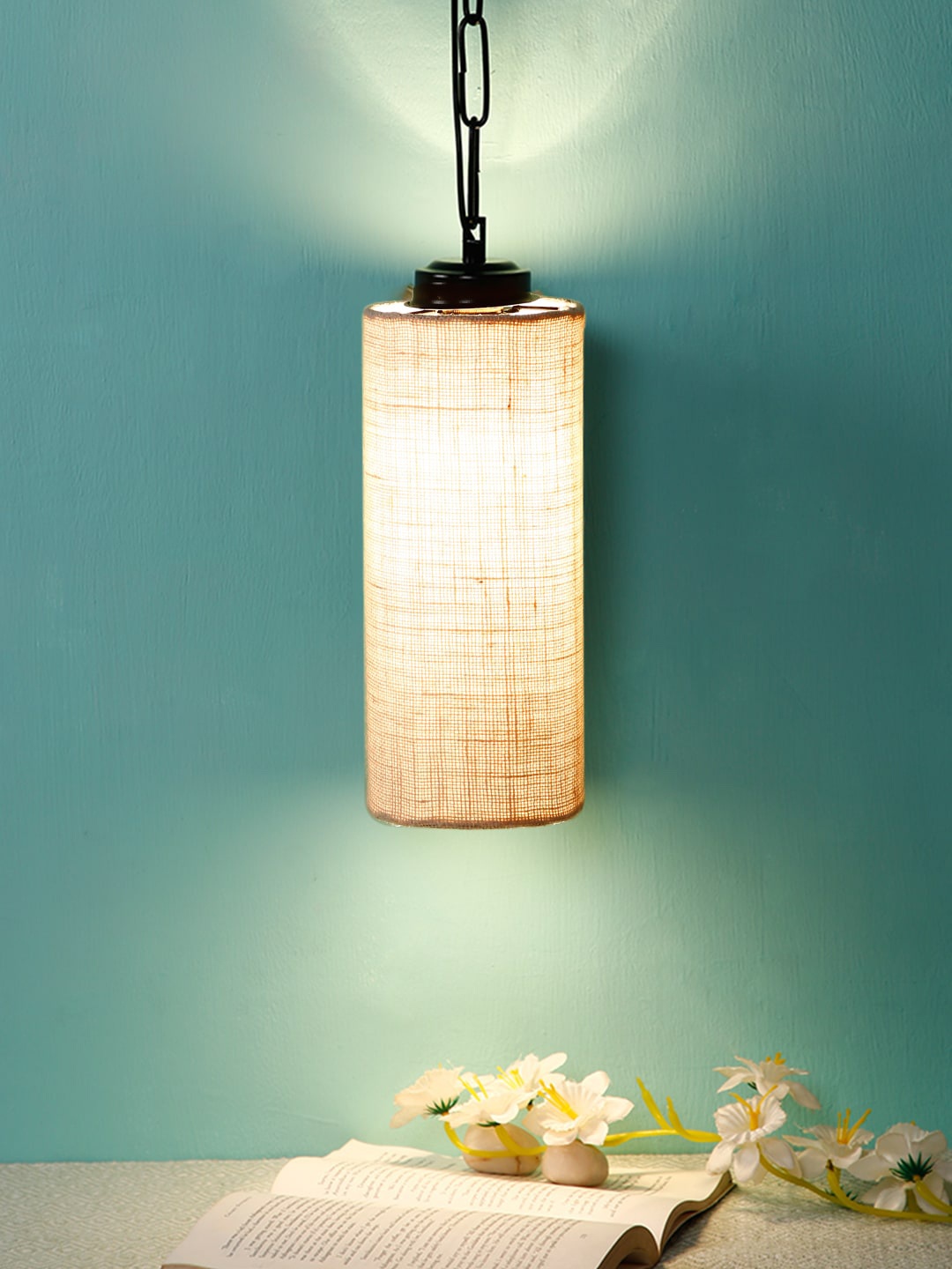 

Devansh White & Black Solid Contemporary Hanging Lamp