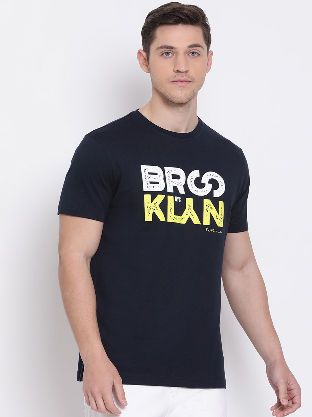 

Red Tape Men Blue Printed Round Neck T-shirt