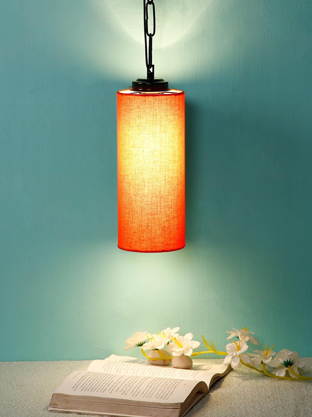 

Devansh Orange & Black Solid Contemporary Hanging Lamp