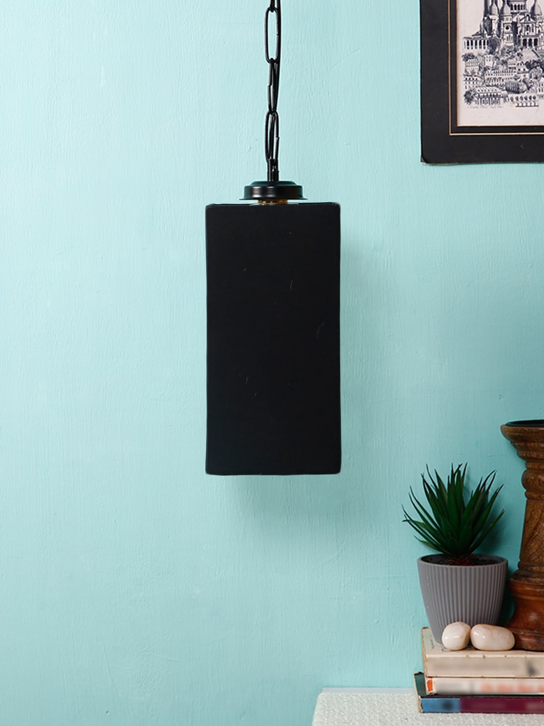 

Devansh Black Solid Contemporary Hanging Lamp