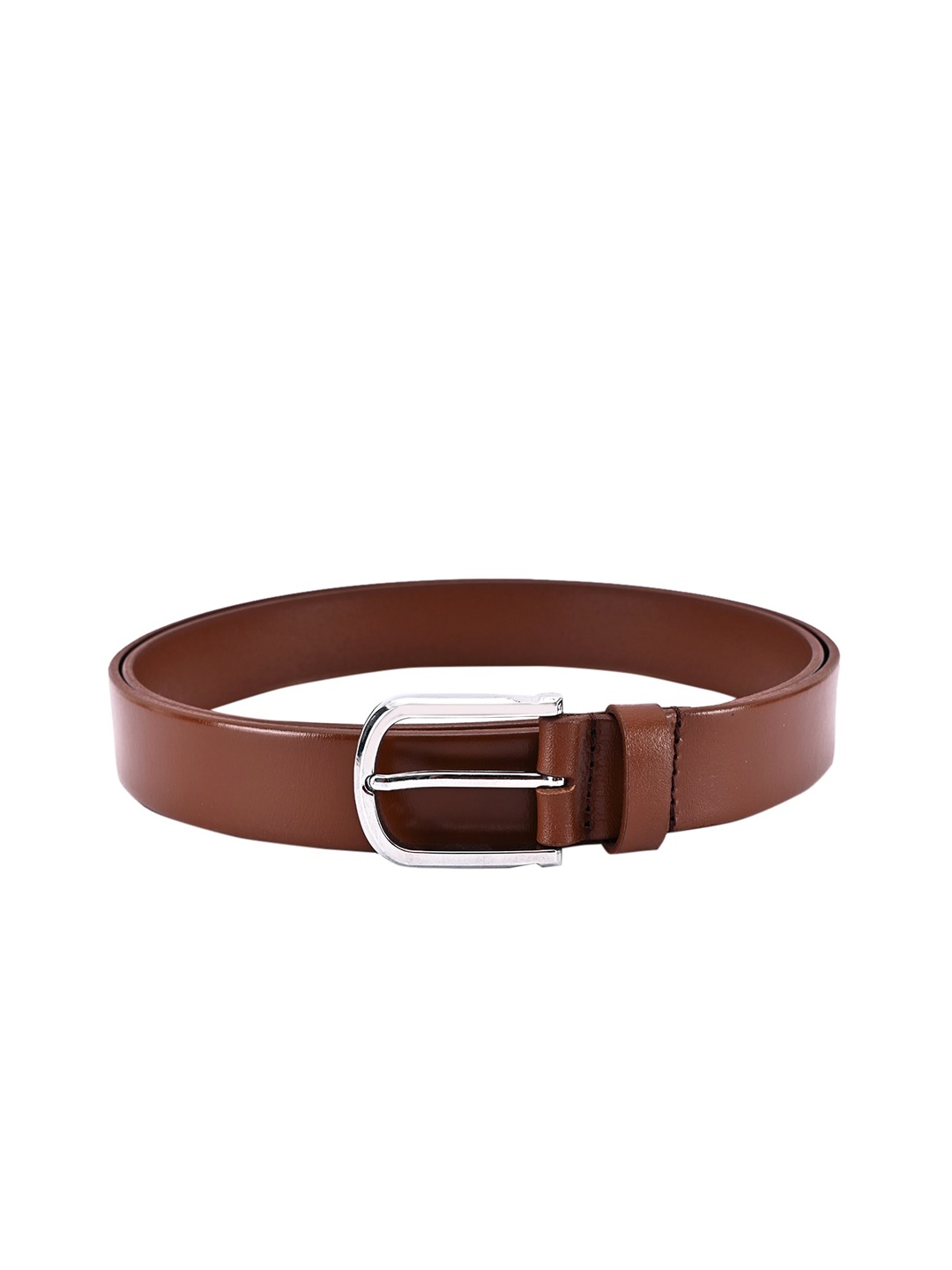 

BuckleUp Men Tan Brown Solid Leather Belt